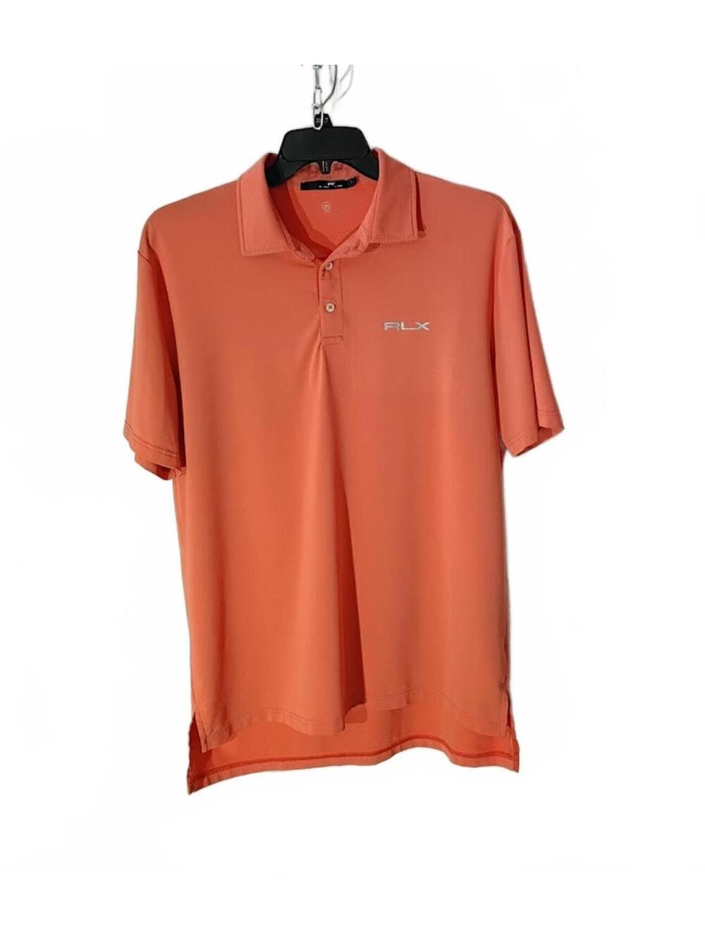 RLX Orange Short Sleeve Performance Polo Shirt